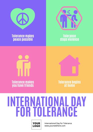 International Day For Tolerance Poster Templates