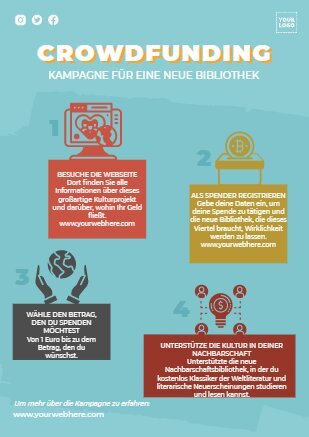 Ein Design für eine Spendenaktion bearbeiten