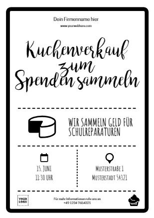 Ein Design für eine Spendenaktion bearbeiten