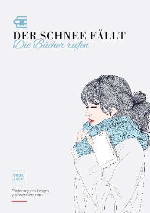 Bearbeite ein Poster das zum Lesen anregt