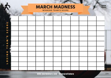 Een ontwerp bewerken voor March Madness