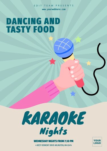 Edit a karaoke flyer