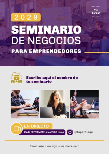 Edita un cartel de seminario