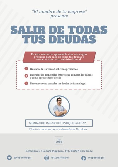 Edita un cartel de seminario
