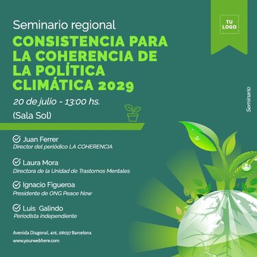 Edita un cartel de seminario