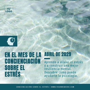 Edita un diseño sobre el estrés