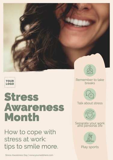 Create National Stress Awareness Day Posters Online