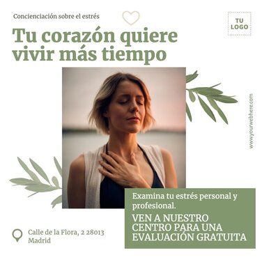 Edita un diseño sobre el estrés