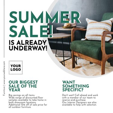 Edit a furniture banner