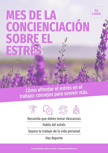 Edita un diseño sobre el estrés