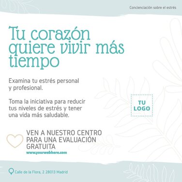 Edita un diseño sobre el estrés