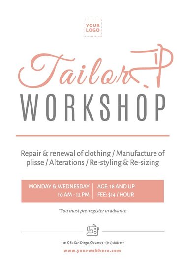 Free Tailoring Advertisement Sample Templates