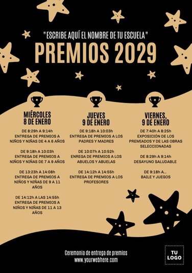 Plantillas De Invitaciones Para Entrega De Premios