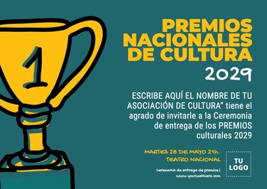 Plantillas de invitaciones para Entrega de Premios