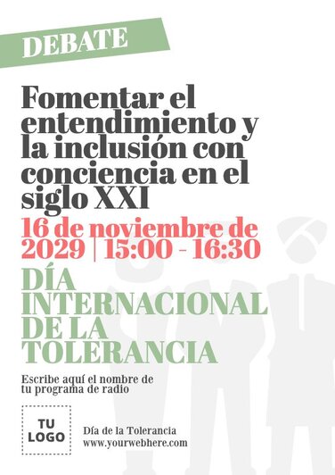 Edita un folleto para una charla