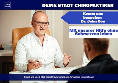 Bearbeite eine Vorlage für Chiropraktiker