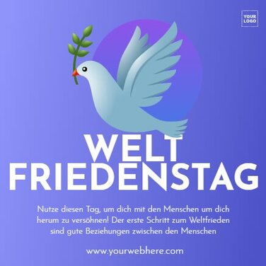 Bearbeite eine Friedenstag Vorlage