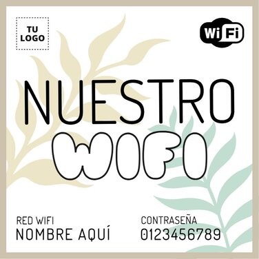 Crear mi cartel de wifi
