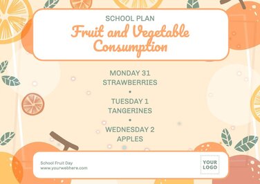 Edit a Fruit Day poster