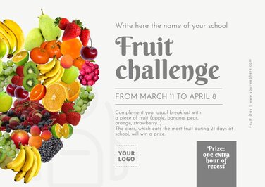Edit a Fruit Day poster