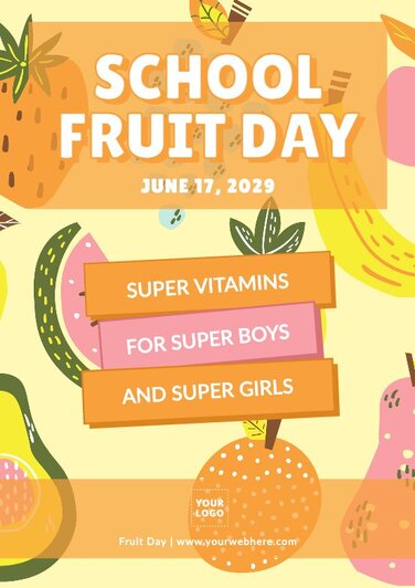 Edit a Fruit Day poster