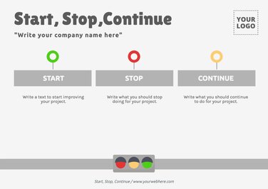 Free Start Stop Continue Templates