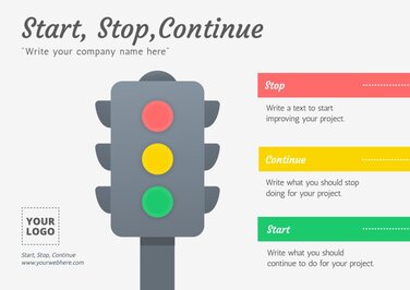 Free Start Stop Continue Templates