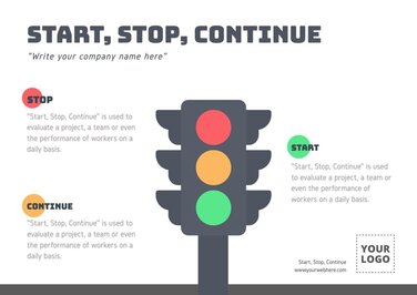 Free Start Stop Continue Templates