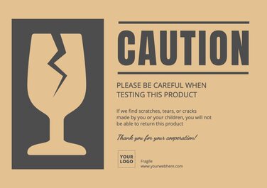 Edit a caution object poster