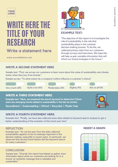 Edit an academic poster sample