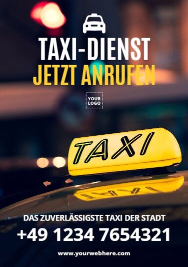 Bearbeite ein Taxi Design