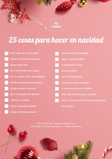 Crea una Lista de Compras Navideñas para tiendas