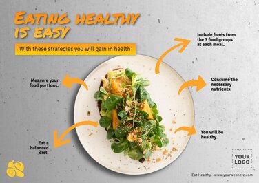 Edit a balanced diet poster