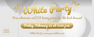 Edit a White Party banner