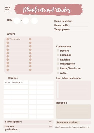 Modifier un planificateur quotidien
