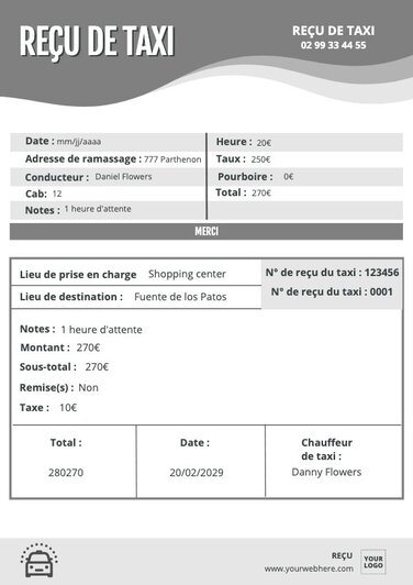 Créez un reçu pour votre entreprise avec des modèles éditables