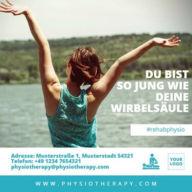 Bearbeite eine Vorlage für Physiotherapeuten