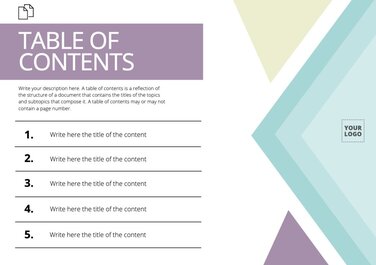 Edit a list of contents template