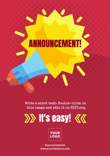 Edit an Announcement banner