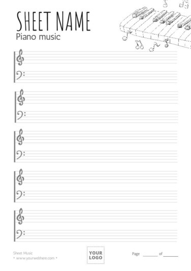 Edit a music class flyer template