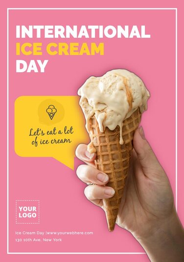Edit an Ice Cream Day design