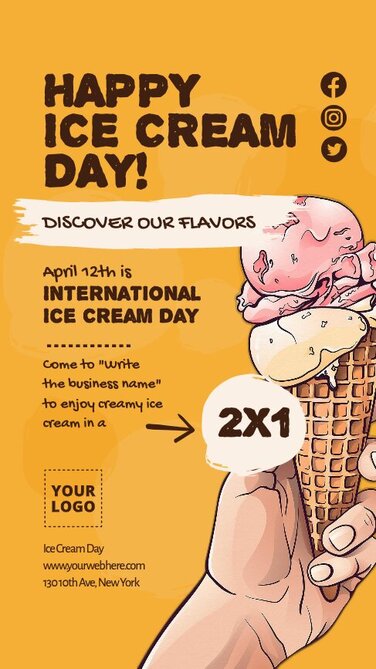 Design Ice Cream Day Poster Designs Online Design Ice Cream Day Poster Designs Online