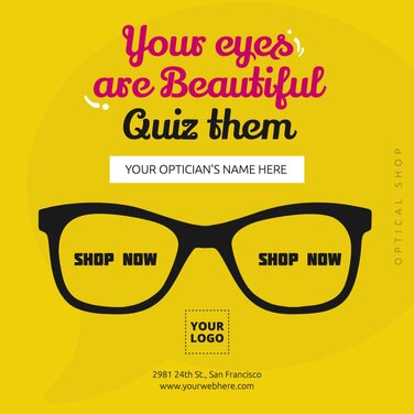 Edit an Optical Store banner