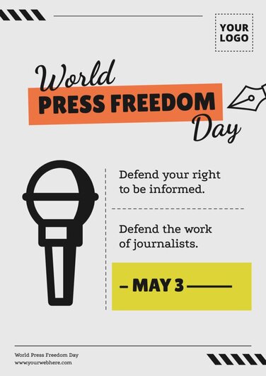 Edit a World Press Day banner