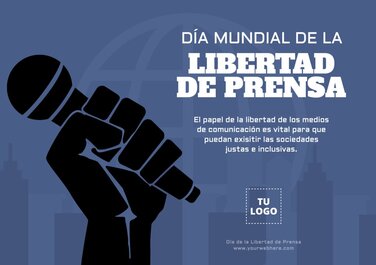 Edita un banner de Libertad de Prensa