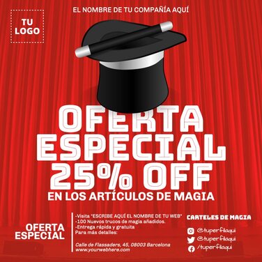 Edita un flyer de Magia