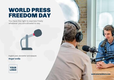 Edit a World Press Day banner