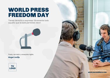 Edita un banner de Libertad de Prensa