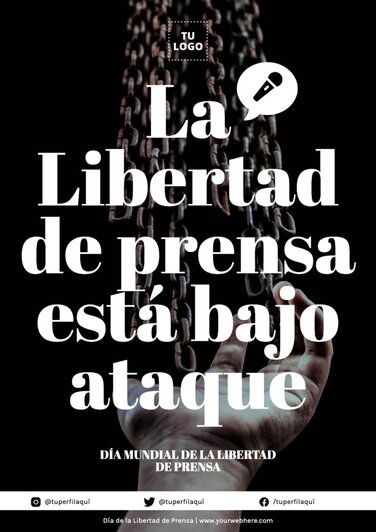 Edita un banner de Libertad de Prensa