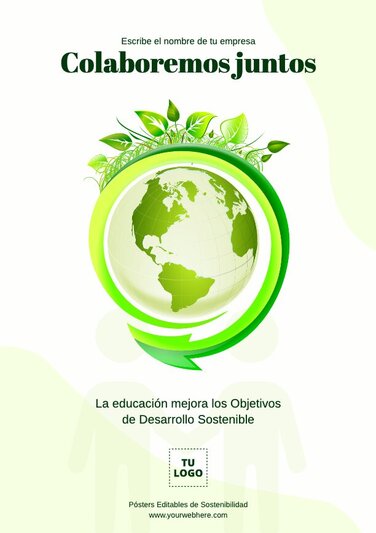 Edita un cartel del desarrollo sustentable
